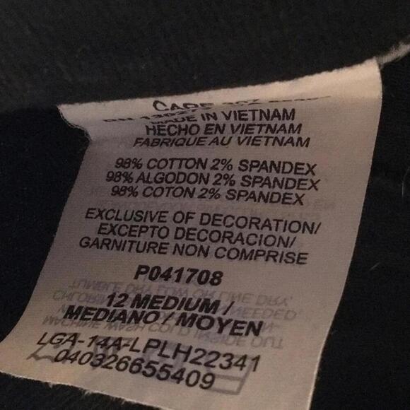 🍁LEE Platinum label pants black size 12 - Picture 3 of 6